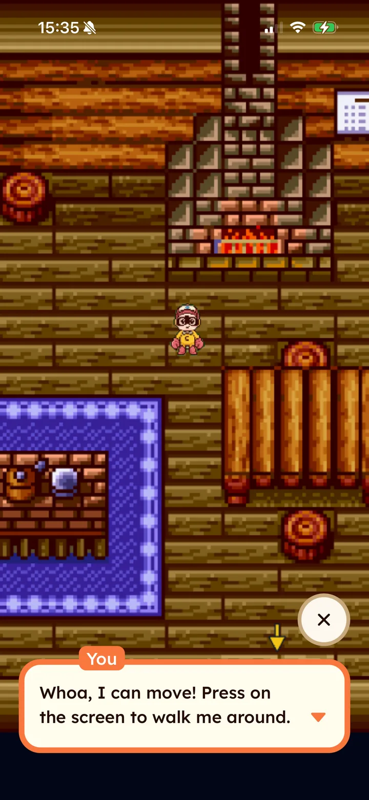 Chatting with a character that responds with memory, personality, and natural conversation inside the game world